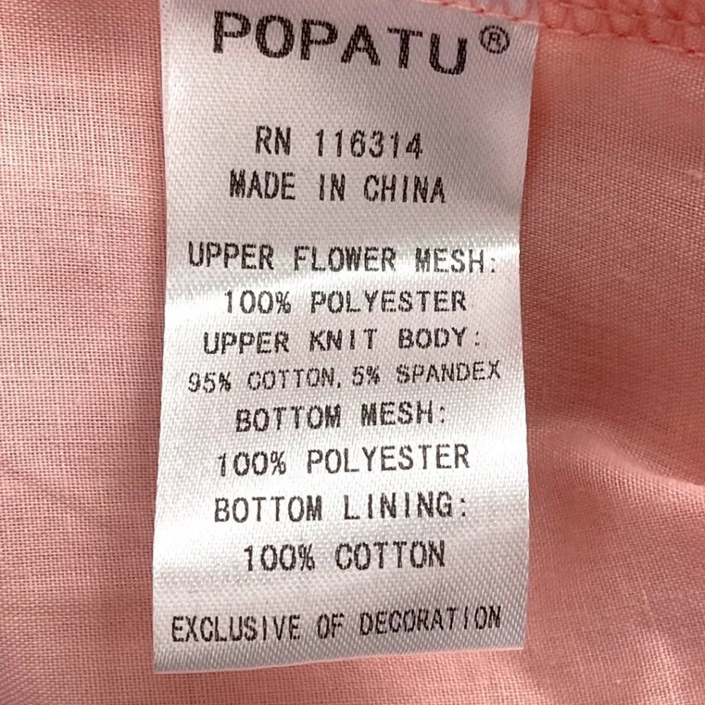 Popatu Floral Embroidery Tulle Dress NWT Size 18M